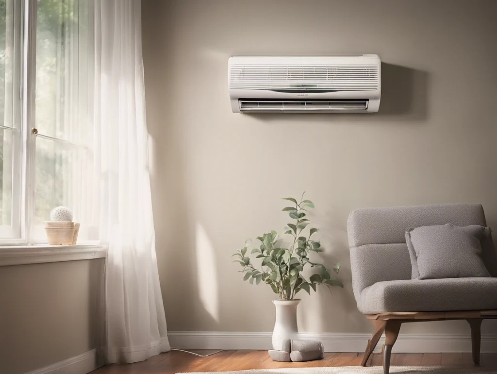 A mini-split heating and cooling a home near Camdenton, Missouri